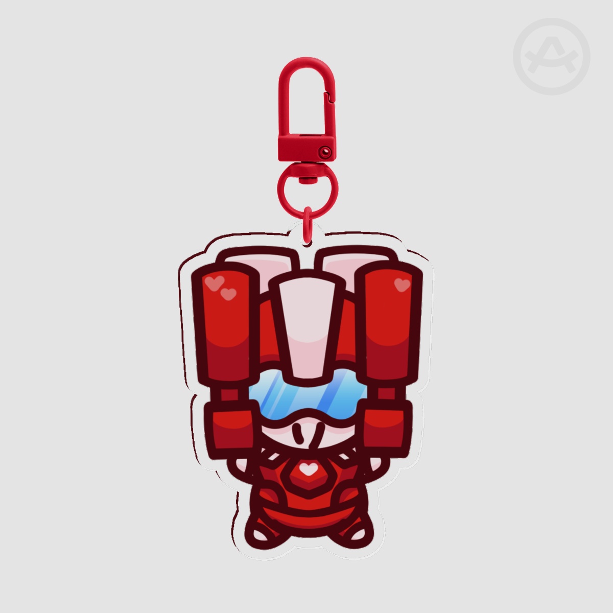 First Aid Pebble Keychain