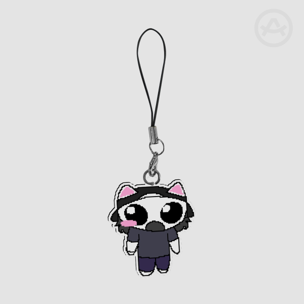 Resident Evil Clancy Jarvis Pixel Cat Phonecharm