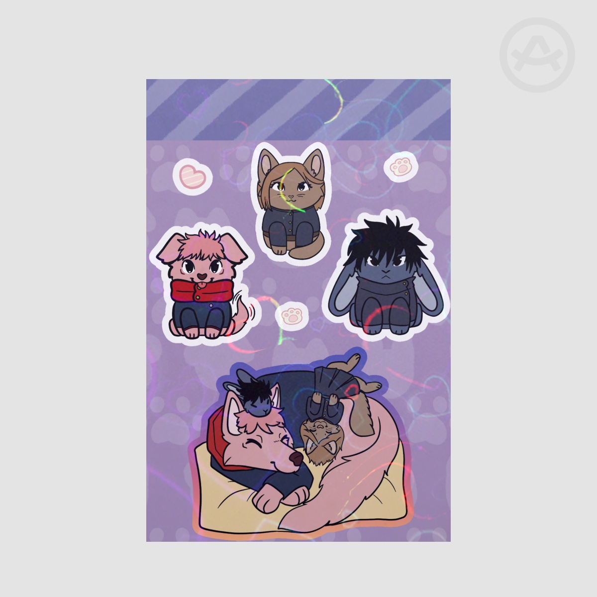 Coated Paper Stickers Sheet