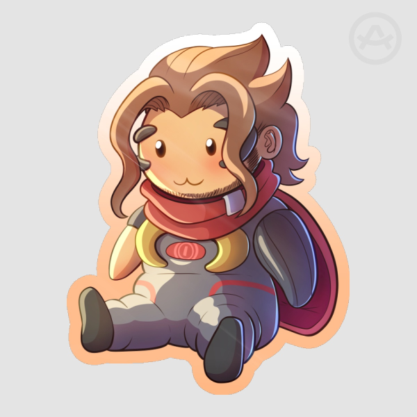 Cute Emre Glossy Die Cut Stickers