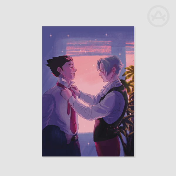 Getting ready for court (A4 print)