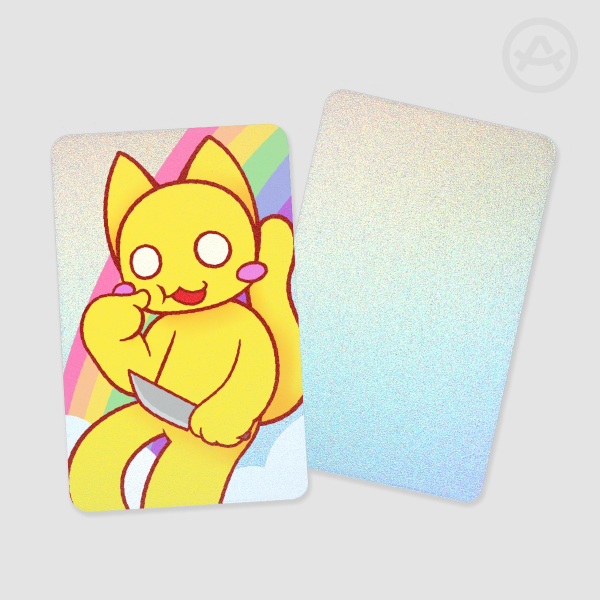 Silly Holographic photo card
