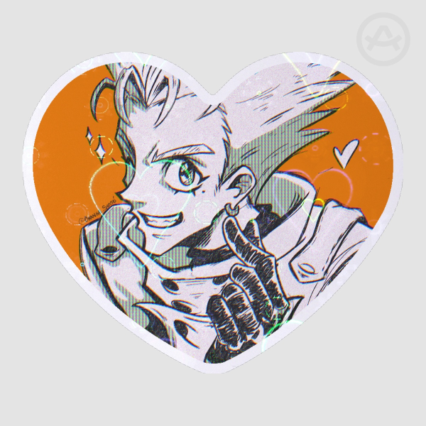 Heart Vash the Stampede - Die Cut Sticker