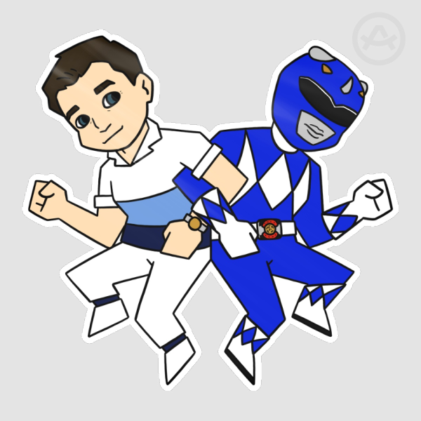 Once And Always Blue Ranger Die Cut Stickers
