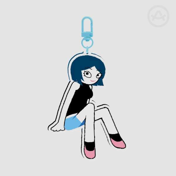 Abby Psycholonials Keychain (Double sided)