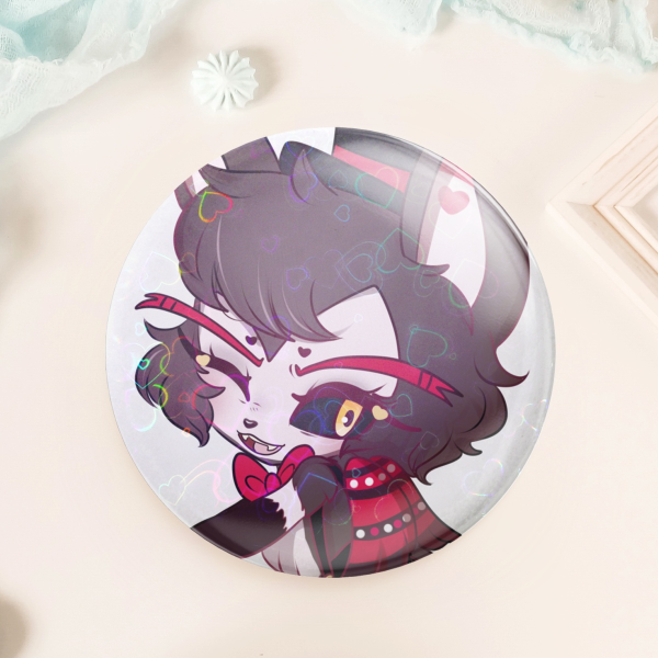 Chibi Husk round badge