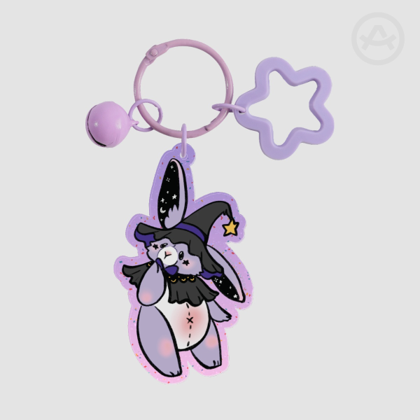 Witch Bunny Acrylic Keychain