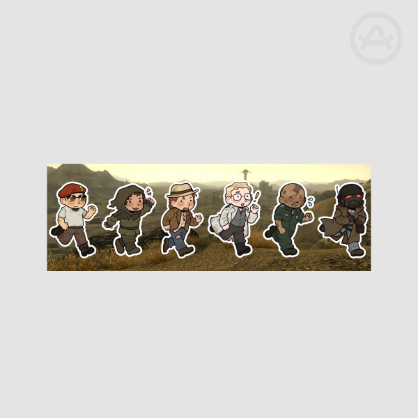 Fallout NV Companion Sticker Sheet