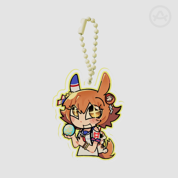 Clear Acrylic Matikanefukukitaru Keychains