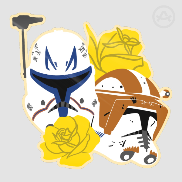 Rex and Cody Die Cut Stickers