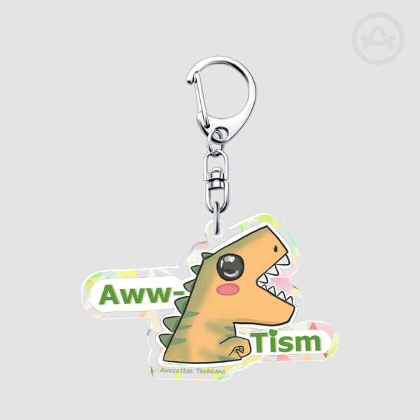 Awwtism - Acrylic Holo Sparkle Keychain >w<