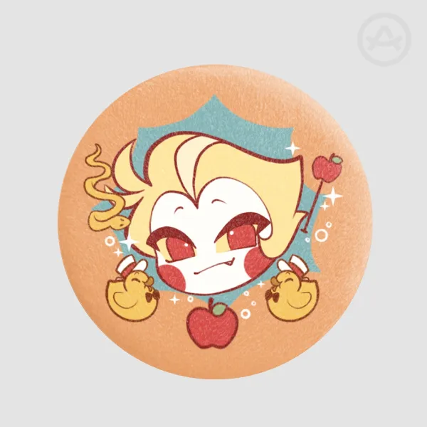 Lucifer plush badge