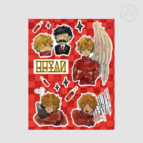Life Series SMP Grian Stickers Sheet