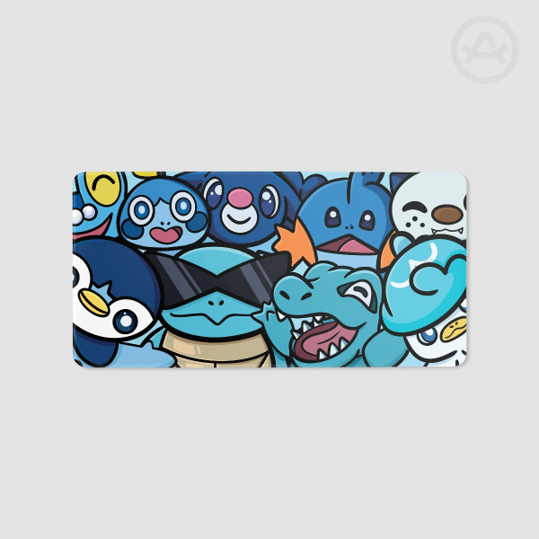 Pokemon Water Starters Deskmat