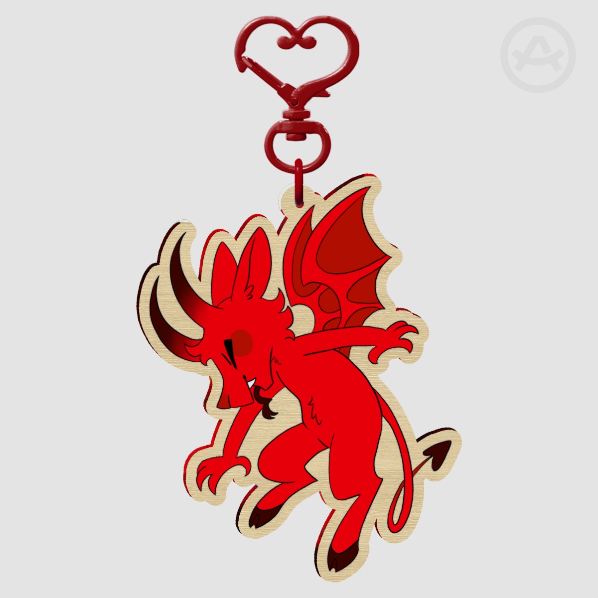 Lil Jersey Devil - Wood Keychain
