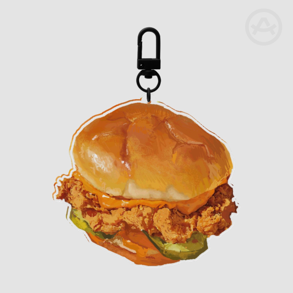 Chicken Sandwich Keychain