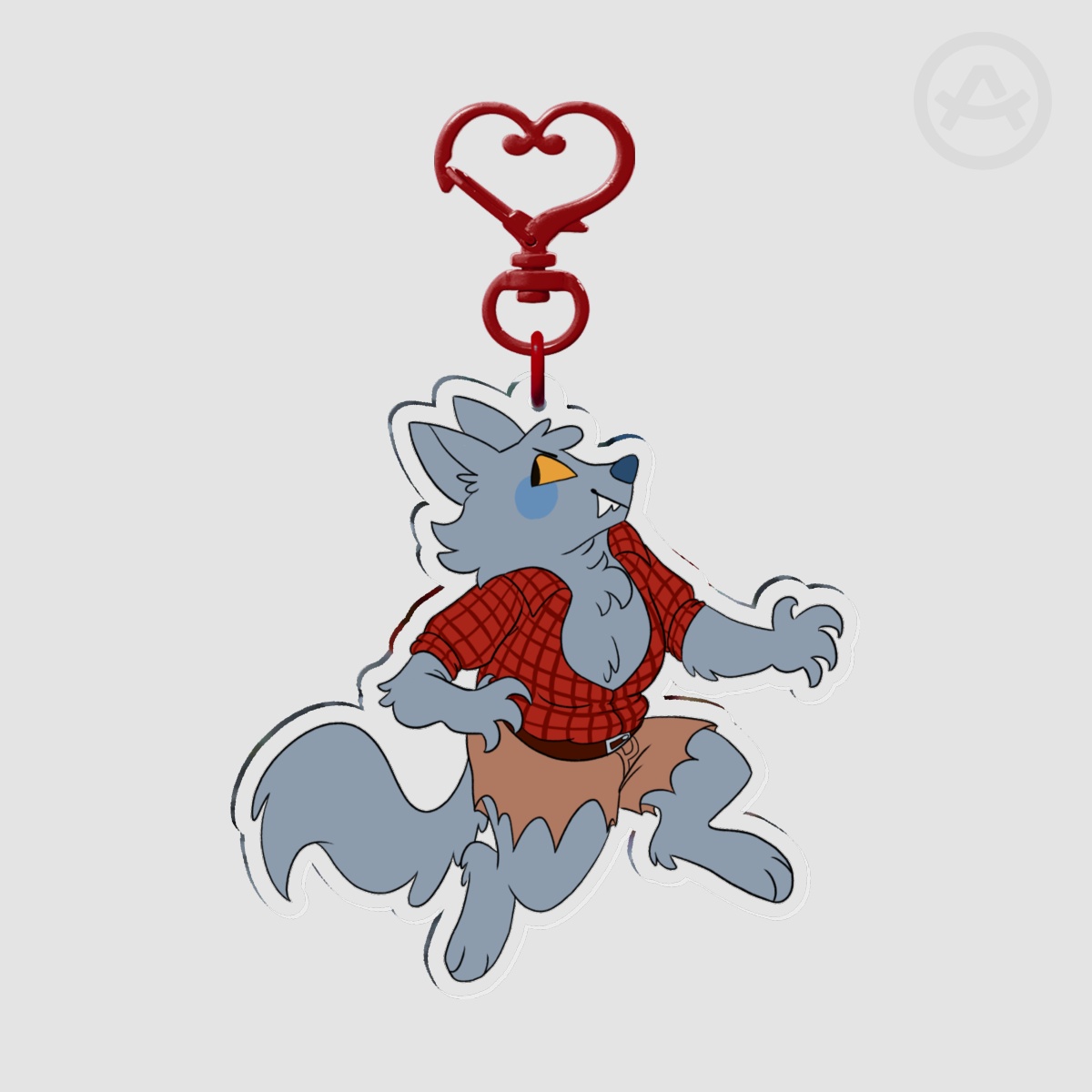 Lil Werewolf - Clear Acrylic Keychain