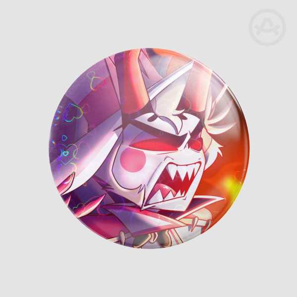 Lucifer Morningstar King of Hell Round Badge (Button Pins)