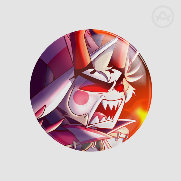 Lucifer Morningstar King of Hell Round Badge (Button Pins)