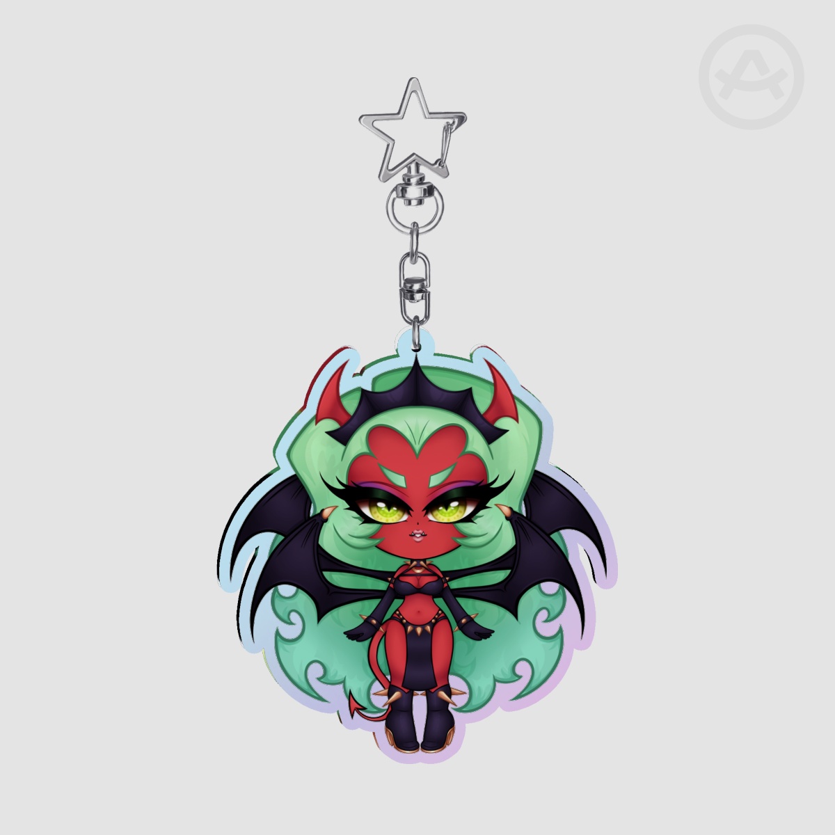 NPASWG - Chibi Devil Scanty Rainbow Keychain