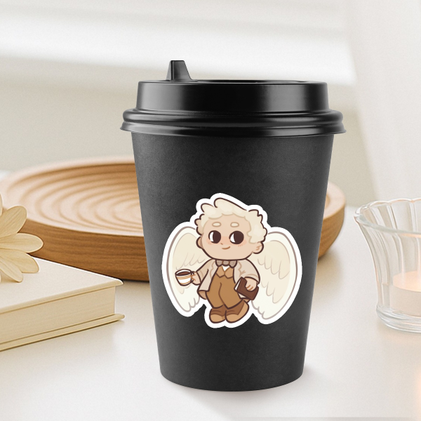 Aziraphale Good Omens Sticker