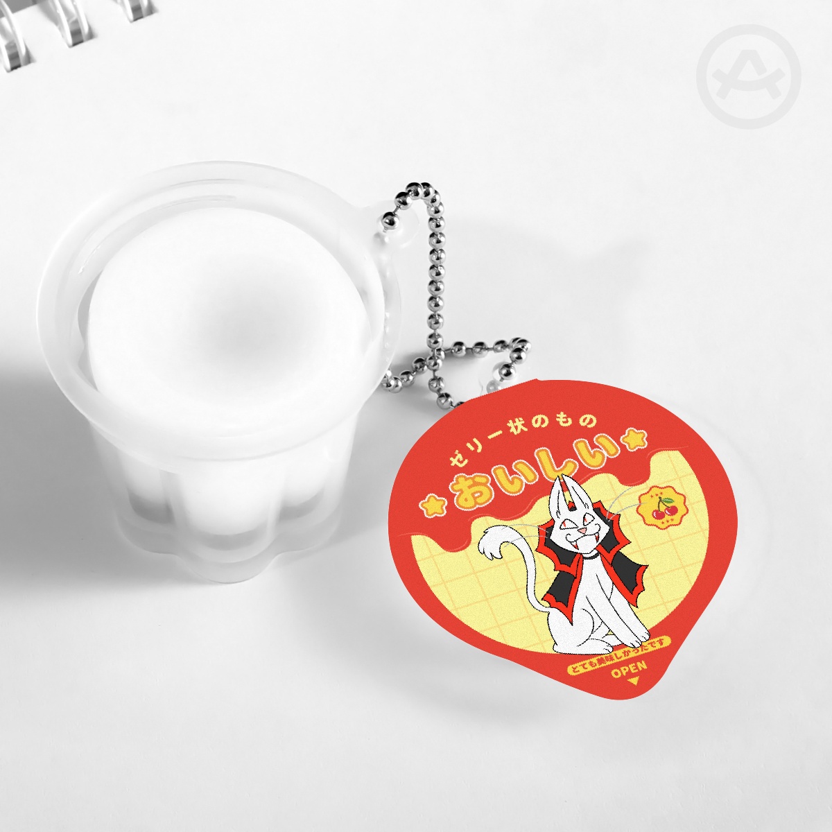 Vampire Kitty - Pudding Jelly Keychain