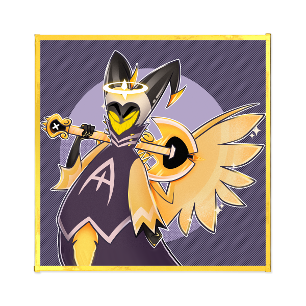 Hazbin Hotel Adam Gold Edged Mini Print Board