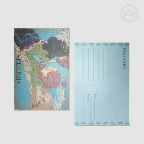 Feesh Map || Postcard