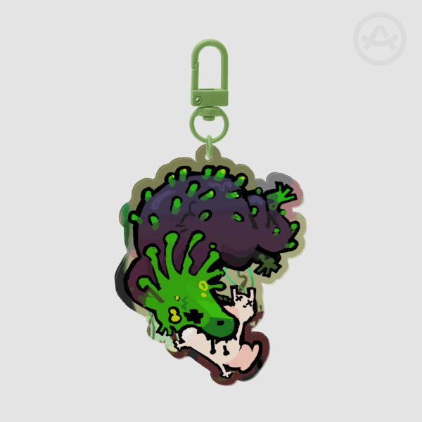 Green Lizard Keychain