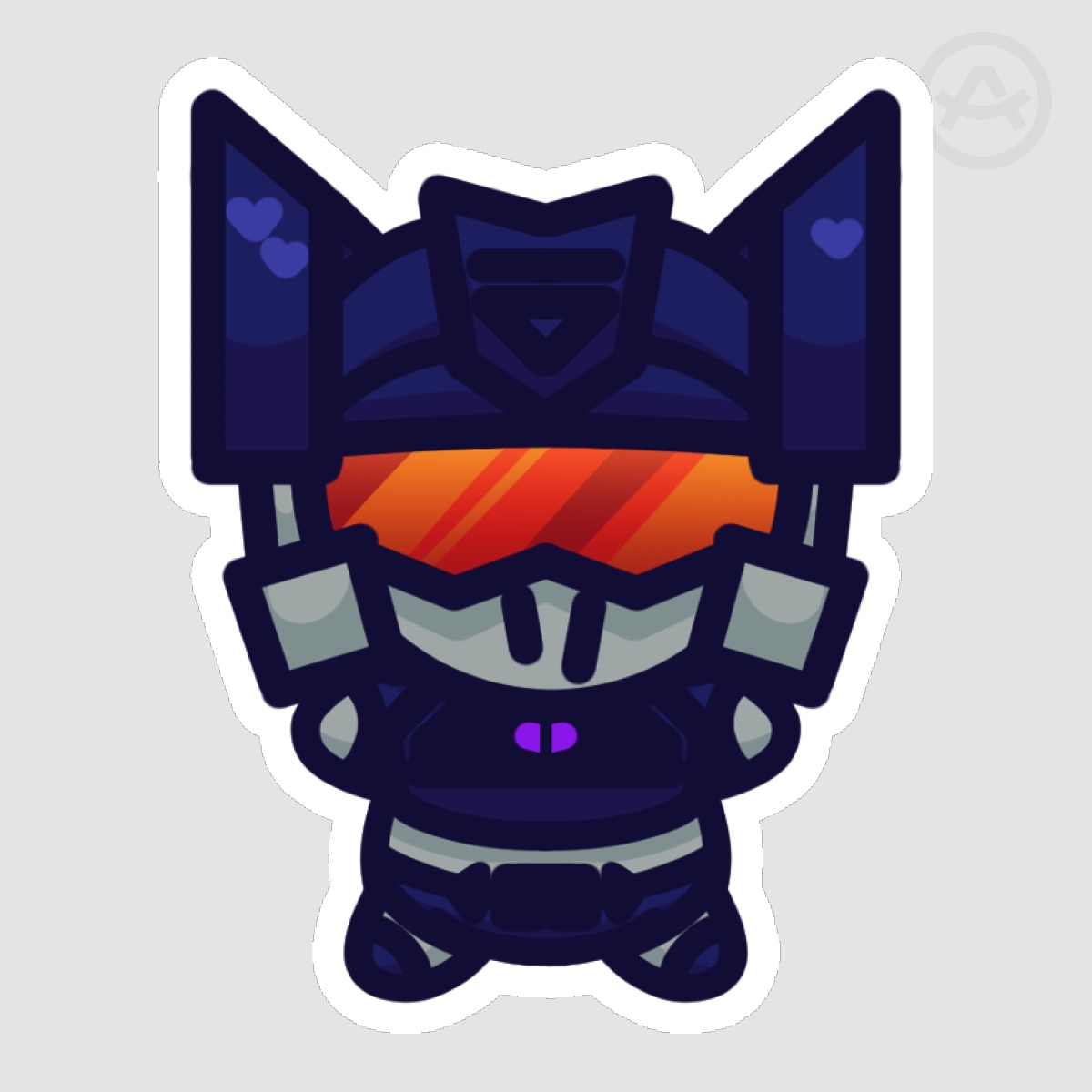 Soundwave Pebble Sticker