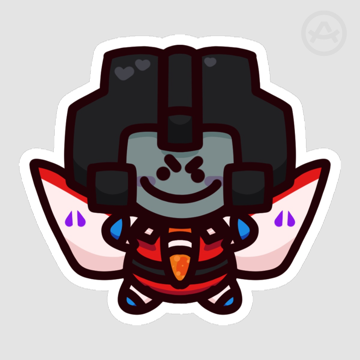 Starscream Pebble Sticker