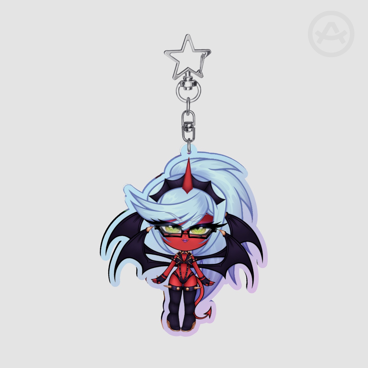 NPASWG - Chibi Devil Kneesocks Rainbow Keychain