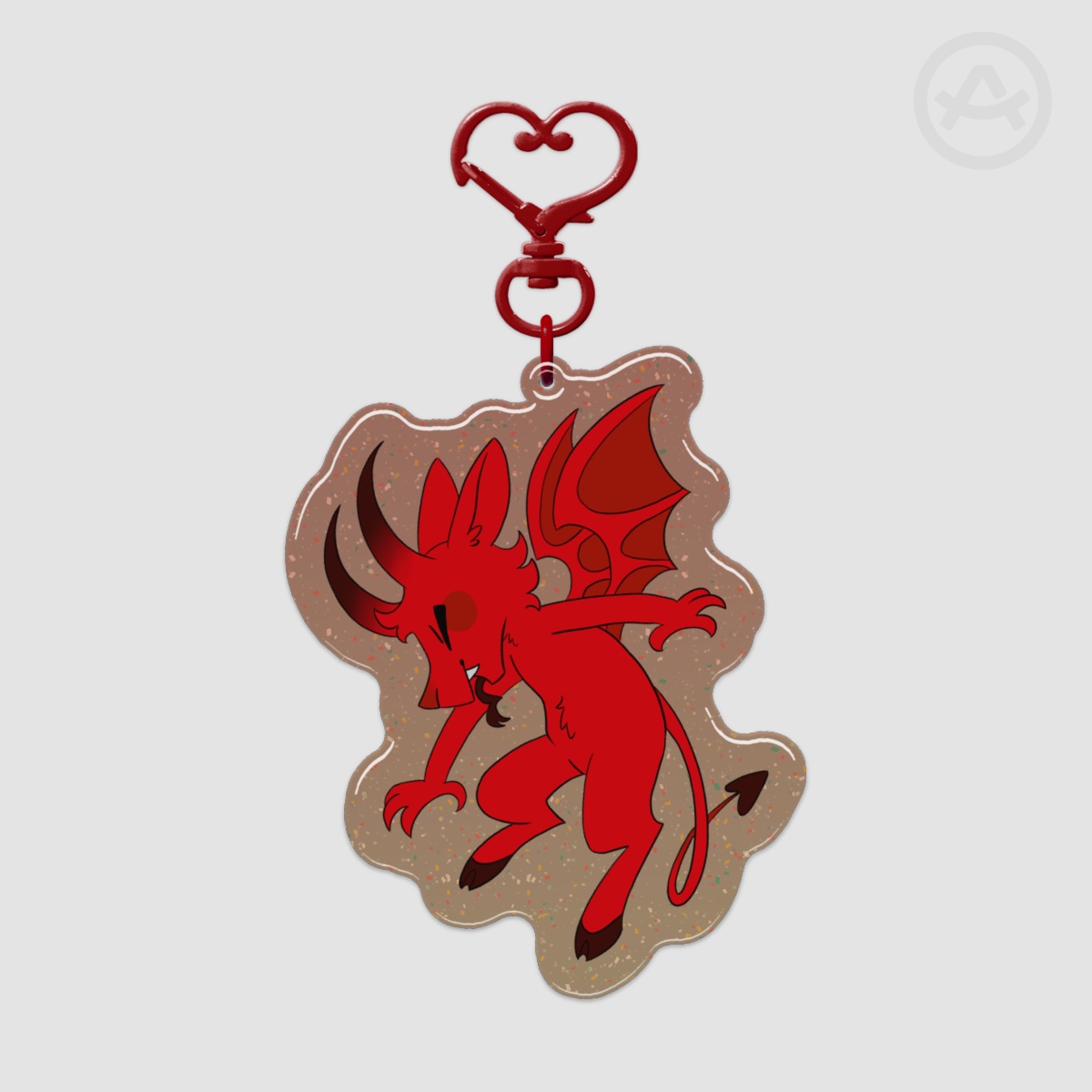 Lil Jersey Devil - Glitter Epoxy Acrylic Keychain