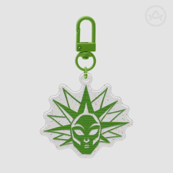 F10-N4 / Fiona Face Epoxy Glitter Keychain FNAF (Variant 2)