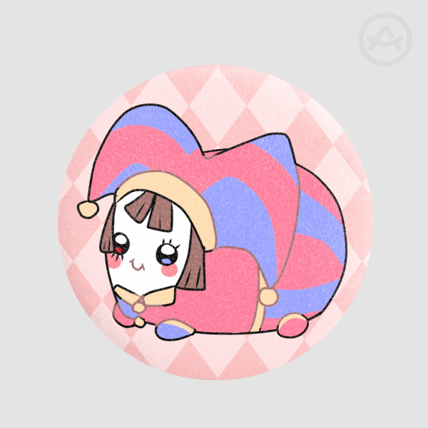 TADC Pomni Mochi Plush Badge