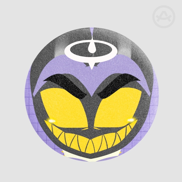 Hazbin Hotel Adam Plush Badge