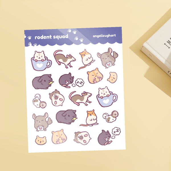 Rodent Squad Sticker Sheet