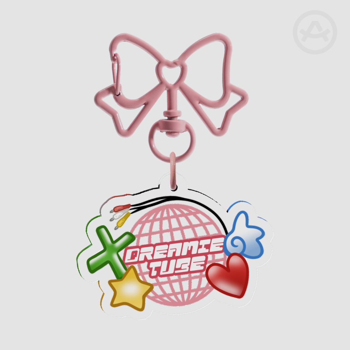 DreamieTube Logo Keychain (Double-Sided)