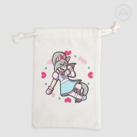 Silver Drawstring Pouch