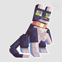 Tuxedo cat sticker!
