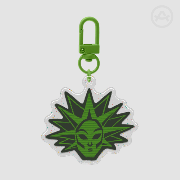 F10-N4 / Fiona Face Epoxy Glitter Keychain FNAF (Variant 1)