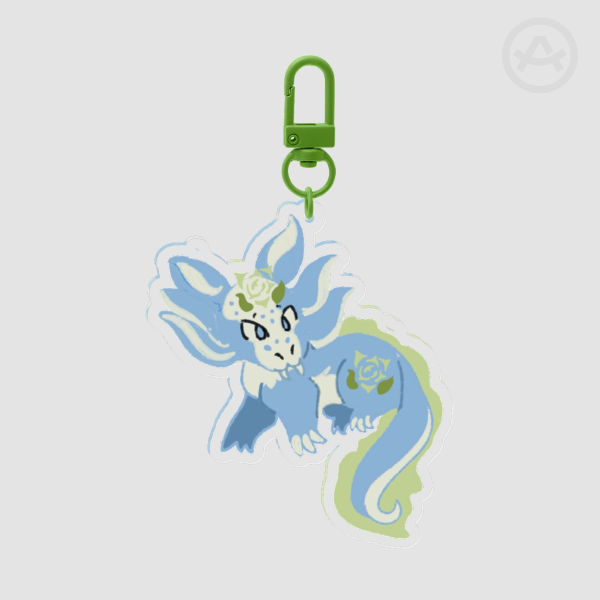 Arnold the Achillean Axolotl Keychain