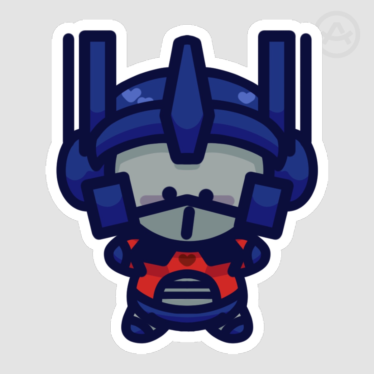 Optimus Prime Pebble Sticker