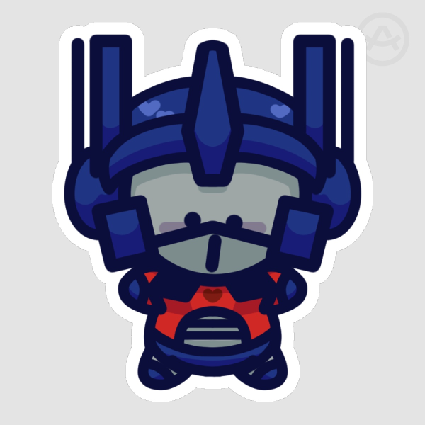 Optimus Prime Pebble Sticker