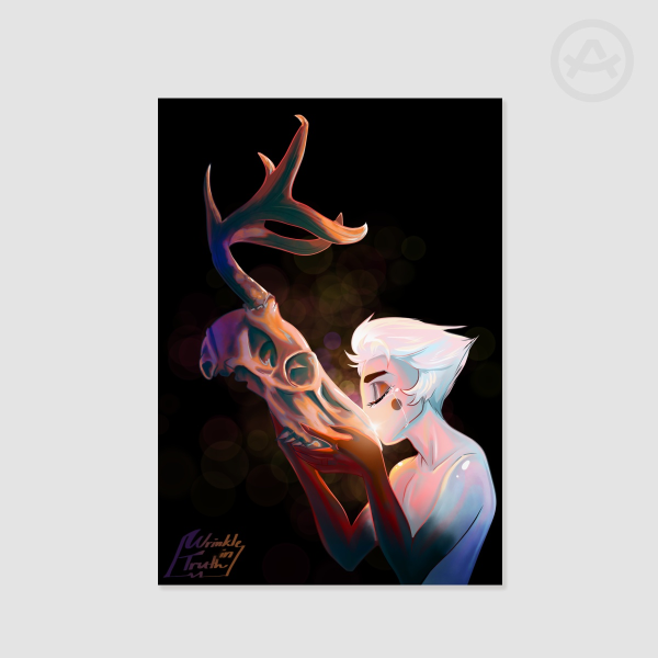 Skull Kisses 5.83" x 8.27 Print