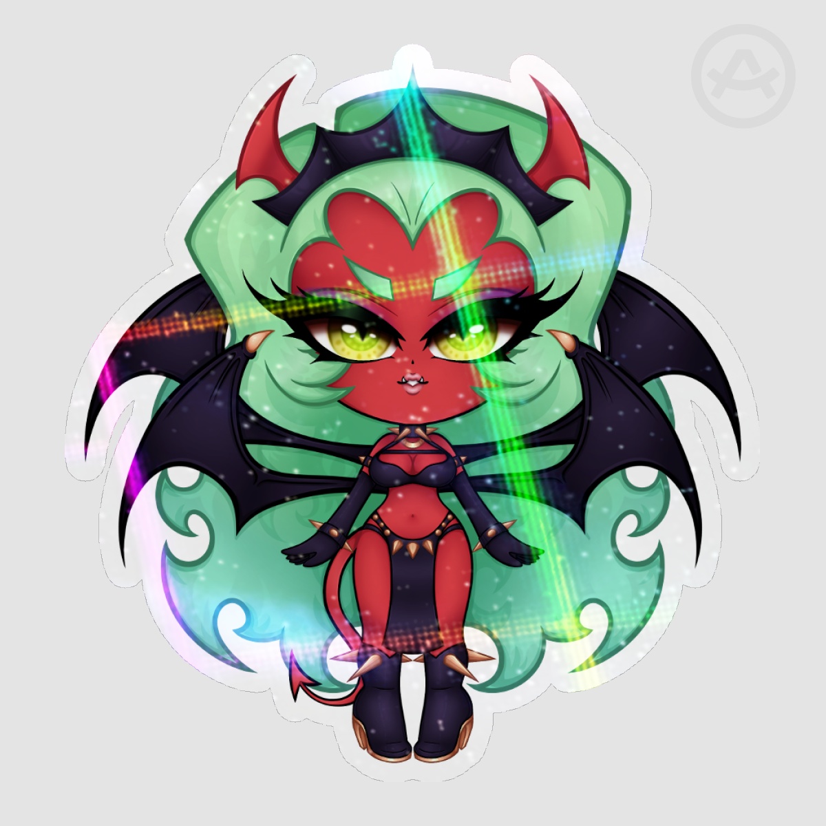 NPASWG - Chibi Devil Scanty Holo Sticker