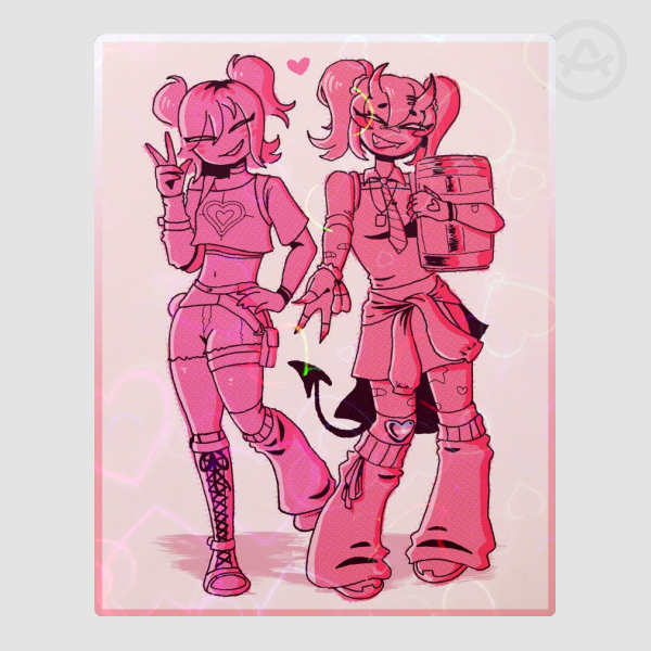 Esme and Nemia Sticker
