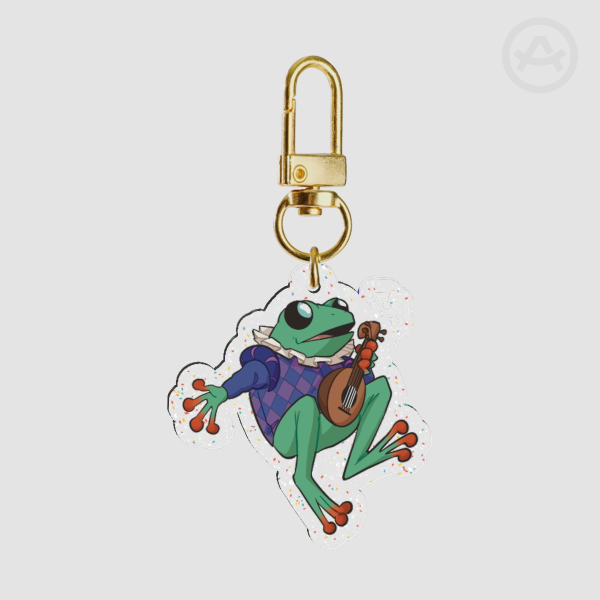 Bard Glitter Acrylic Keychain