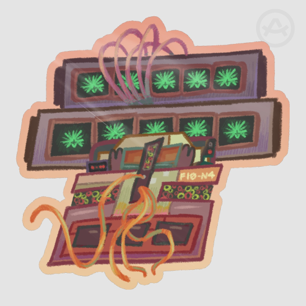 F10-N4 / Fiona Computer Sticker FNAF