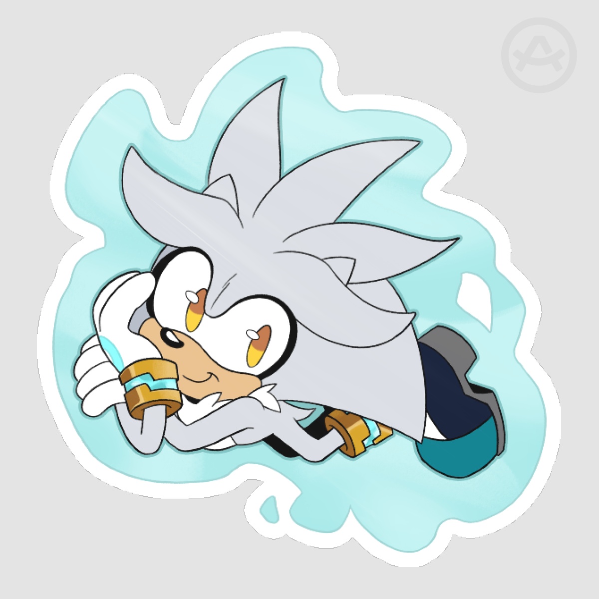 Silver the Hedgehog | Glossy Sticker